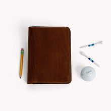 Load image into Gallery viewer, Leather Golf Scorecard Holder