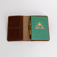 Load image into Gallery viewer, Leather Golf Scorecard Holder