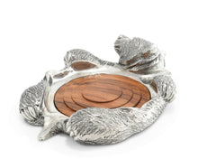 Load image into Gallery viewer, Pewter Bear Rug Wine Coaster