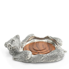 Load image into Gallery viewer, Pewter Bear Rug Wine Coaster
