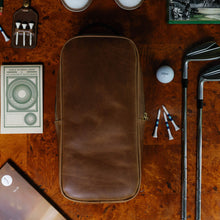 Load image into Gallery viewer, Leather Golf Shoe Bag
