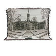 Load image into Gallery viewer, Custom Woven Nassau Hall Blanket, EXCLUSIVELY OURS