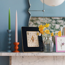 Load image into Gallery viewer, Addison Ross Studio Black & Gold Enamel Photo Frame