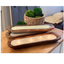Load image into Gallery viewer, 20" Wood Bread Bowl Candle