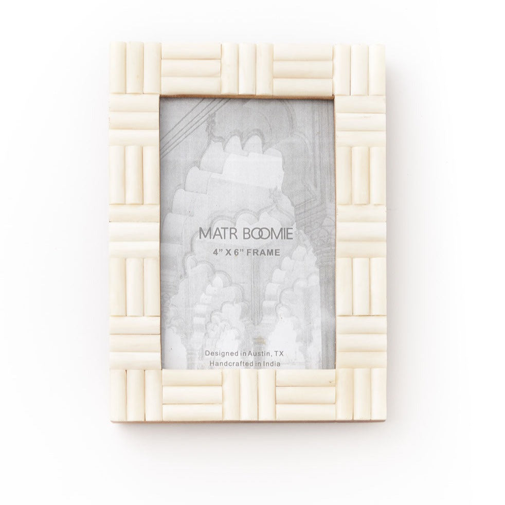 Vaishali Carved Natural Bone Picture Frame Hamilton Business Gifts