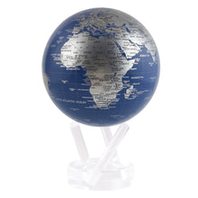 Load image into Gallery viewer, Blue And Silver Rotation Globe