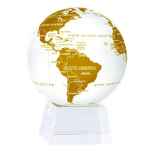 Load image into Gallery viewer, White And Gold Rotation Globe