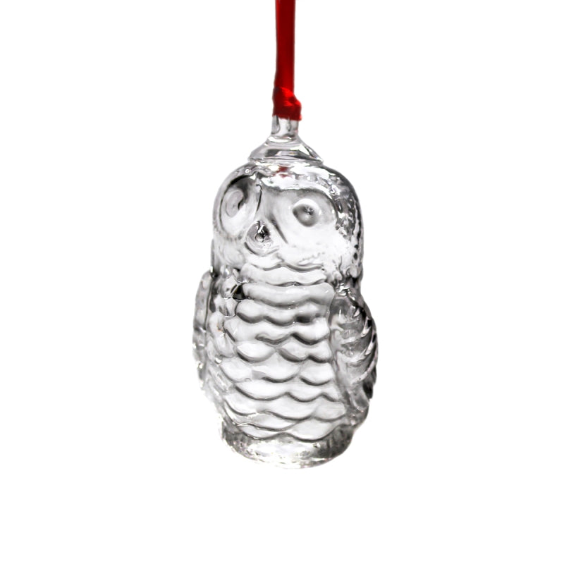 Steuben Snowy Owl Ornament