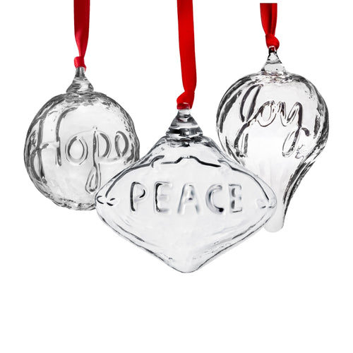Steuben Holiday Ornament Gift Set