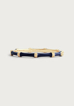 Load image into Gallery viewer, Bamboo Enameled Hinged Bangle
