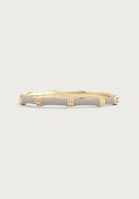 Load image into Gallery viewer, Bamboo Enameled Hinged Bangle