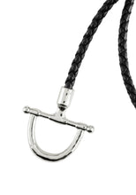 Load image into Gallery viewer, Cheval Leather Wrap Bracelet, Silver