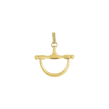 Load image into Gallery viewer, Cheval Medium Bit Pendant, Gold