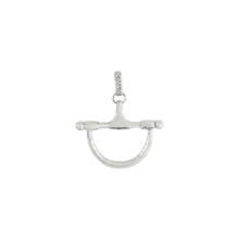 Load image into Gallery viewer, Cheval Medium Bit Pendant, Silver