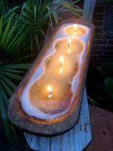 Load image into Gallery viewer, 20&quot; Wood Bread Bowl Candle