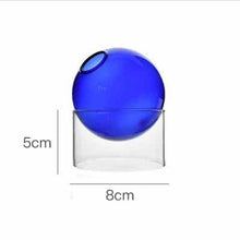 Load image into Gallery viewer, Cobalt Blue Spherical Glass Vase