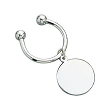 Load image into Gallery viewer, Nickel-Plated Disc Keychain
