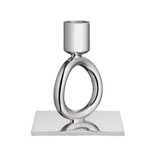 Load image into Gallery viewer, Vertigo Silver-Plated Candlestick