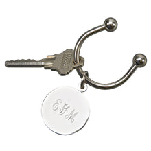 Load image into Gallery viewer, Nickel-Plated Disc Keychain