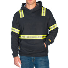 Load image into Gallery viewer, Black Enhanced Visibility Pullover FR Hoodie