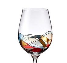 Load image into Gallery viewer, Hand Painted Wine Glasses S/2