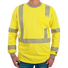 Load image into Gallery viewer, Oro Polartec Hi Visibility Flame Resistant Shirt with Segmented Striping