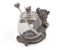 Load image into Gallery viewer, Pewter Bear Honey Pot