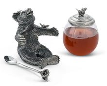 Load image into Gallery viewer, Pewter Bear Honey Pot