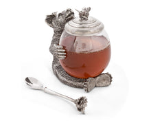 Load image into Gallery viewer, Pewter Bear Honey Pot