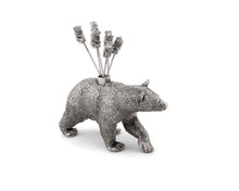 Load image into Gallery viewer, Pewter Black Bear Cheese Picks