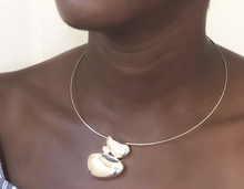 Load image into Gallery viewer, Sterling Silver Pebble Cairn Necklace