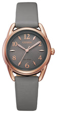 Load image into Gallery viewer, Citizen Ladies Drive Eco-Drive Watch – Gray Leather Strap