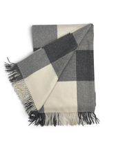 Load image into Gallery viewer, Lodge Plaid Throw Natural
