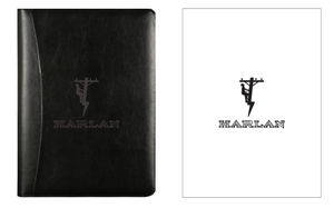 A4 Leather Zipper Business Padfolio Organizer