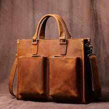Load image into Gallery viewer, Dagmar Leather Briefcase  &amp; Messenger Bag