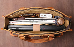 Dagmar Leather Briefcase  & Messenger Bag