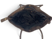 Load image into Gallery viewer, Equestrian Snaffle Bit Leather Tote Bag
