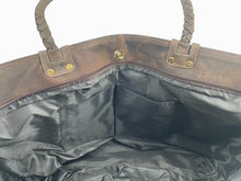 Load image into Gallery viewer, Equestrian Snaffle Bit Leather Tote Bag