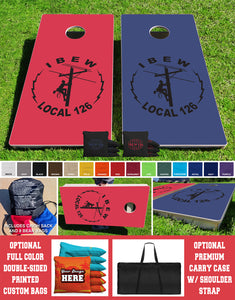 Custom Cornhole Game with Custom Bags