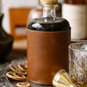 Clayton & Crume Leather Decanter