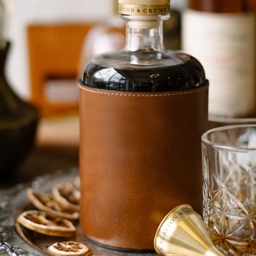 Clayton & Crume Leather Decanter