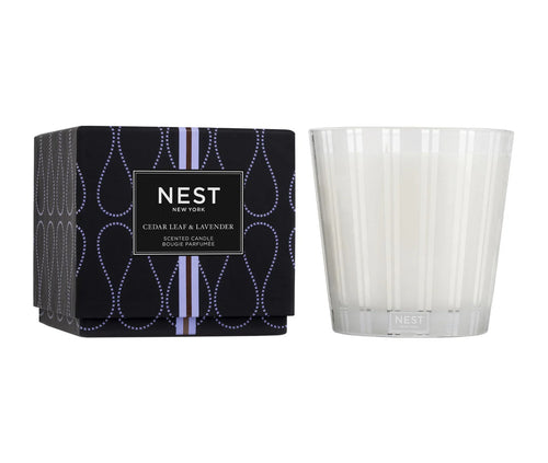 Nest Cedar Leaf & Lavender 3-Wick Candle