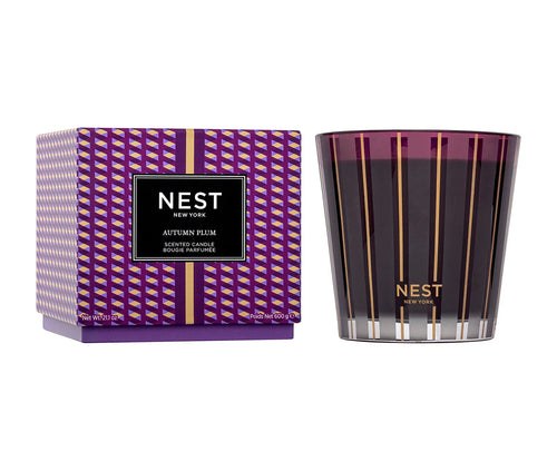 Nest Autumn Plum 3-Wick Candle