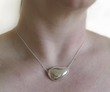 Load image into Gallery viewer, Sterling Silver Large Pebble Necklace