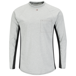 Men's FR Long Sleeve Base Layer with Concealed Chest Pocket