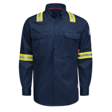 Load image into Gallery viewer, iQ Series Men’s Enhanced-Vis Midweight Comfort Woven Shirt