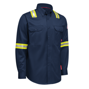 iQ Series Men’s Enhanced-Vis Midweight Comfort Woven Shirt