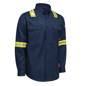 iQ Series Men’s Enhanced-Vis Midweight Comfort Woven Shirt