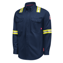 Load image into Gallery viewer, iQ Series Men’s Enhanced-Vis Midweight Comfort Woven Shirt