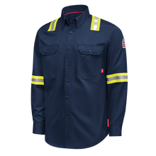Load image into Gallery viewer, iQ Series Men’s Enhanced-Vis Midweight Comfort Woven Shirt